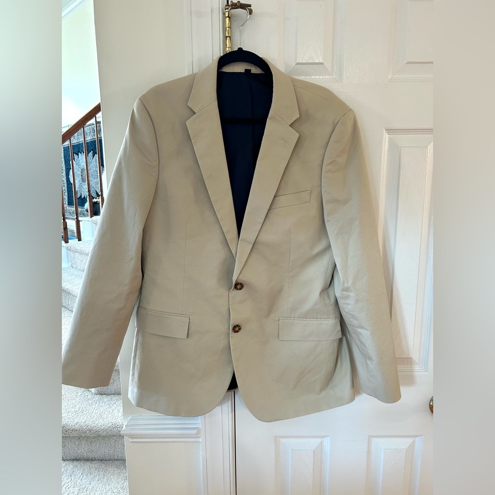 J. Crew Factory Thompson Khaki Two Button Blazer